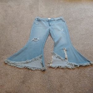 Like new Distressed For the Republic Flared Jeans
